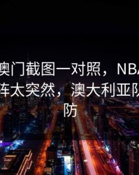 49图库澳门截图一对照，NBA季后赛临场变阵太突然，澳大利亚队到底在防