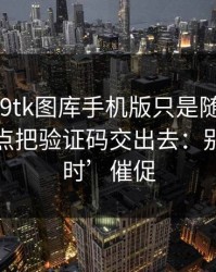 我以为99tk图库手机版只是随便看看，结果差点把验证码交出去：别被‘限时’催促
