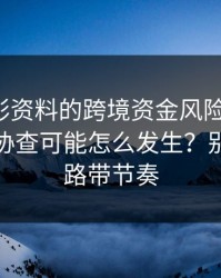 涉新澳彩资料的跨境资金风险：冻结、追缴、协查可能怎么发生？别再被套路带节奏