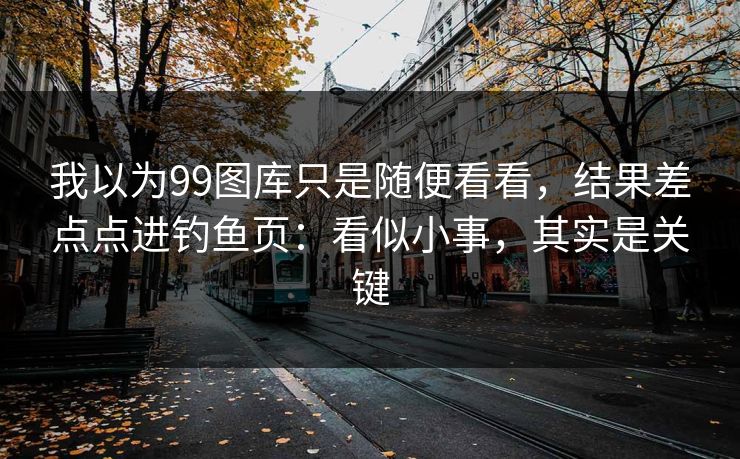 我以为99图库只是随便看看，结果差点点进钓鱼页：看似小事，其实是关键
